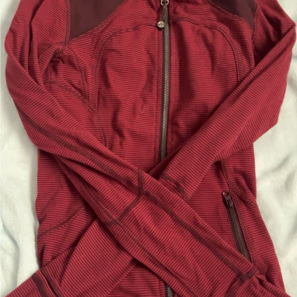 Lululemon Athletica Burgundy Zip-Up Hoodie